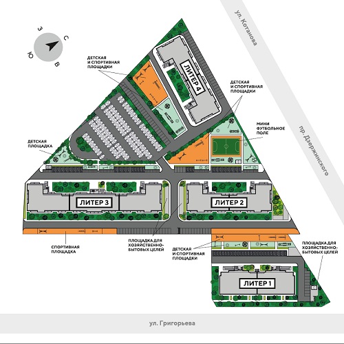 План жилого комплекса